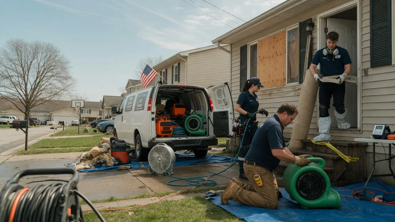 Water Damage Restoration in Girard, IL near me
